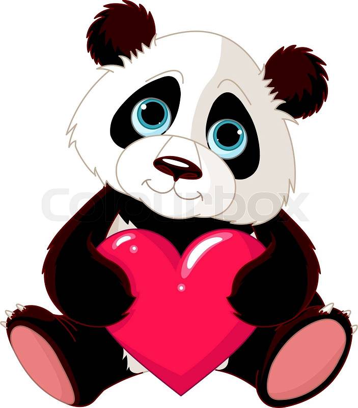 clipart panda valentine - photo #9