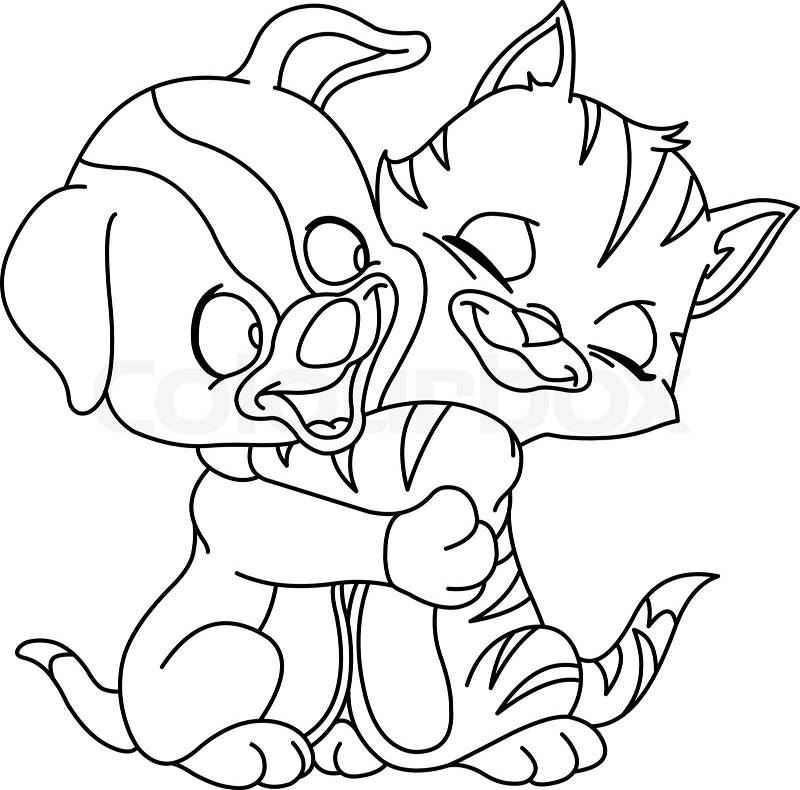 a puppy in a box coloring pages - photo #23